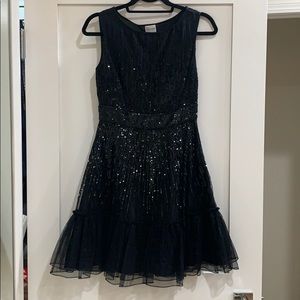 Black, sequin dress